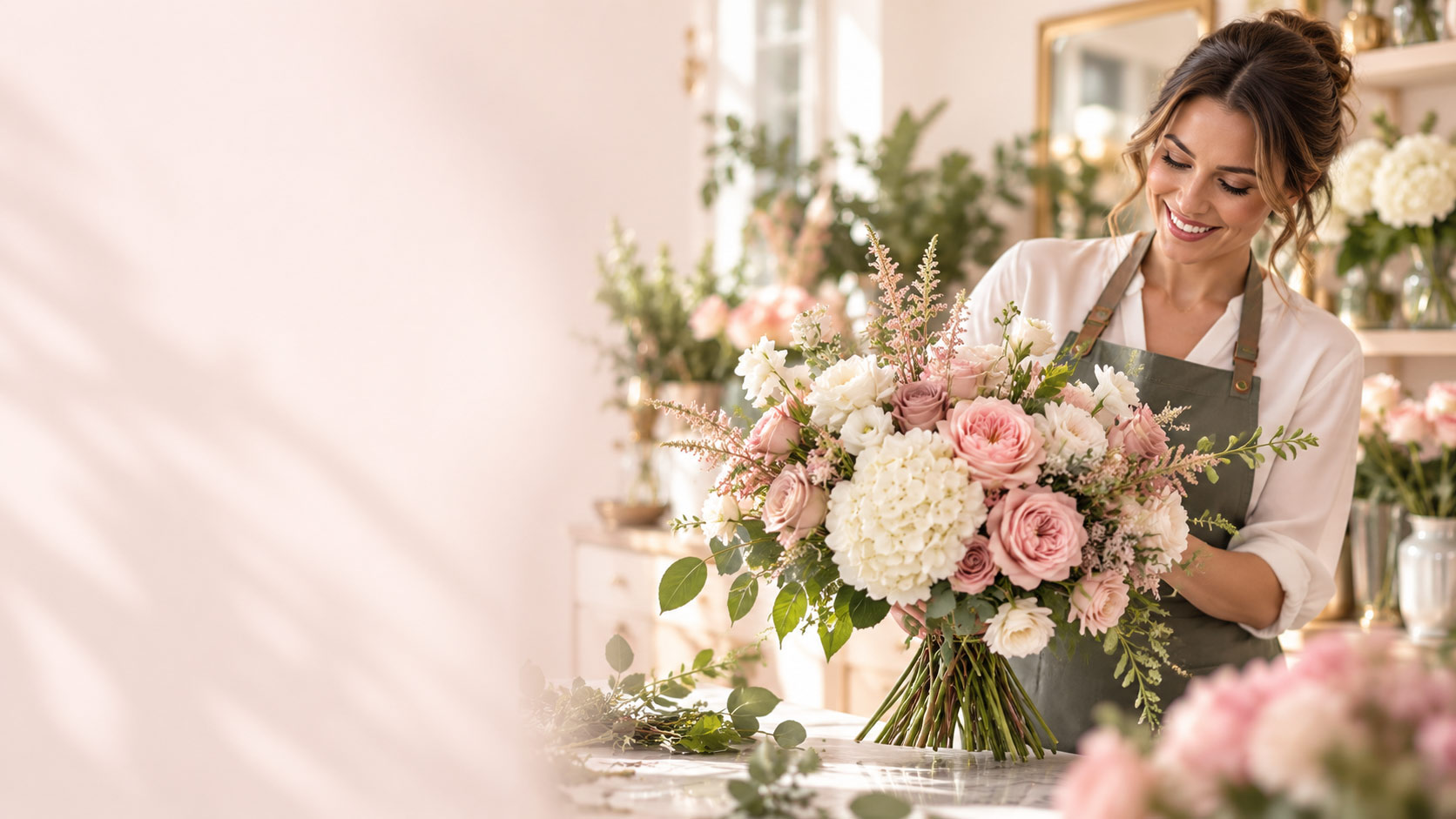Colorful luxury floral arrangement