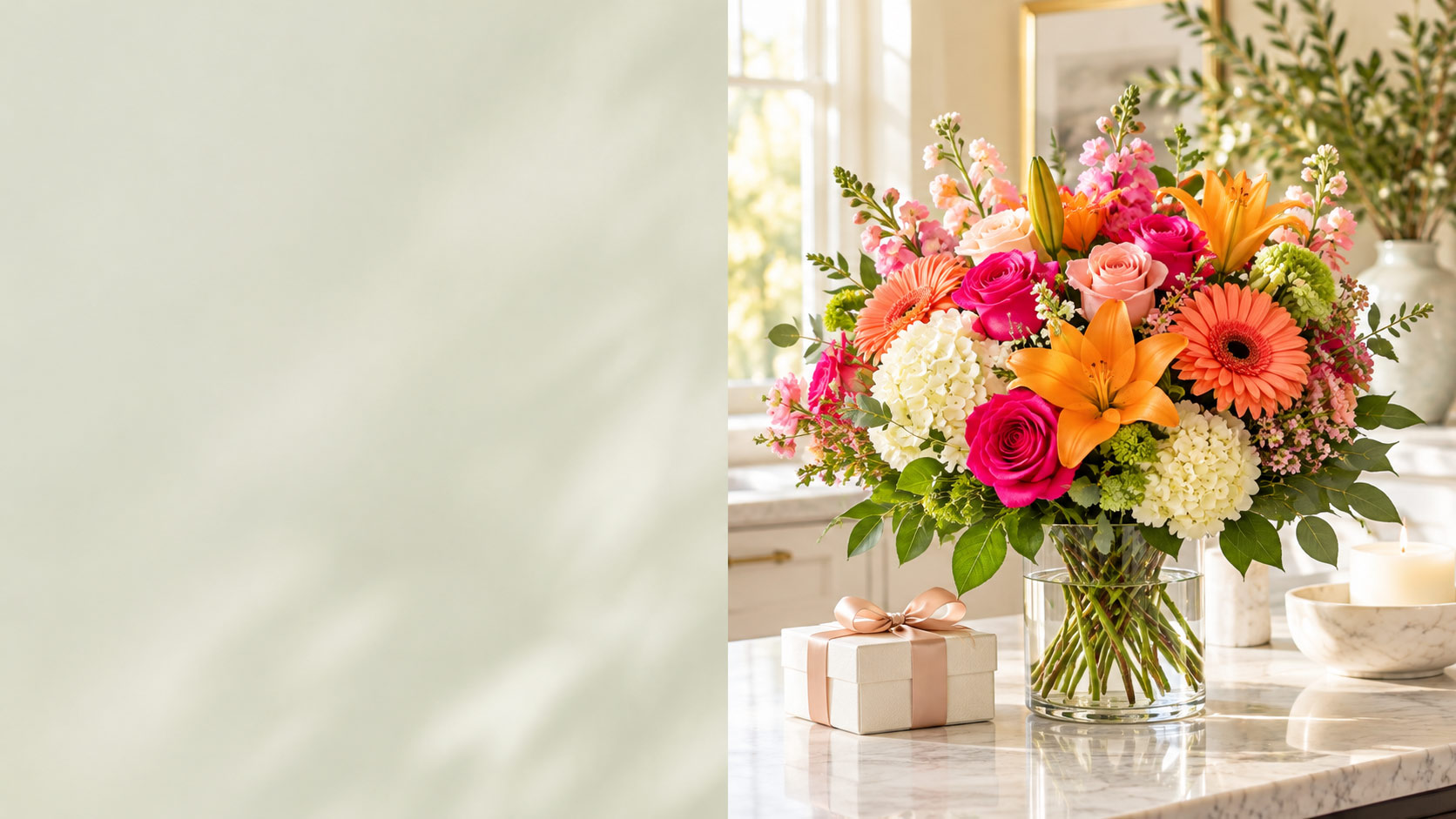 Romantic luxury floral arrangement